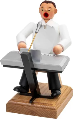 Produktbild von Eva Beyer Räuchermännchen, Typ:Keyboardspieler 20 cm