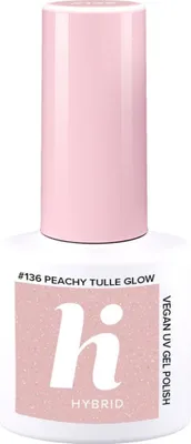 Produktbild von HI HYBRID Hybrid-Nagellack Nr. 136 Peachy Tulle Glow 5 ml