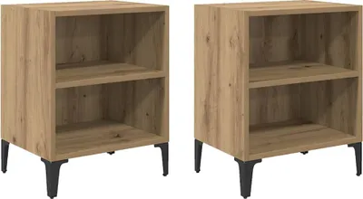 Zdjęcie produktu dla Szafka Nocna 2 szt. Dąb rzemieślniczy 40 x 30 x 50 cm