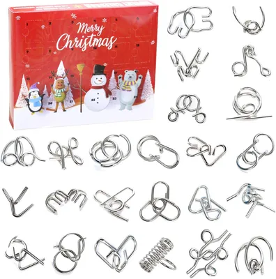Produktbild von Adventskalender 2026 für Kinder - 24 Teile - Puzzle-Adventskalender - Adventskalender mit Puzzle - Weihnachtsgeschenke, Spielzeug