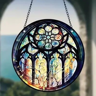 Obrázek produktu pro Lapač Slunce Gothic - Vitrážový Design pro Vaši Atmosféru KP31431