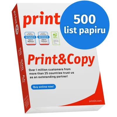 Obrázek produktu pro print24 Tiskárny papír Kopírovací papír 500 listů 1 x 500 A4 80 g Premium White PEFC certifikovaný