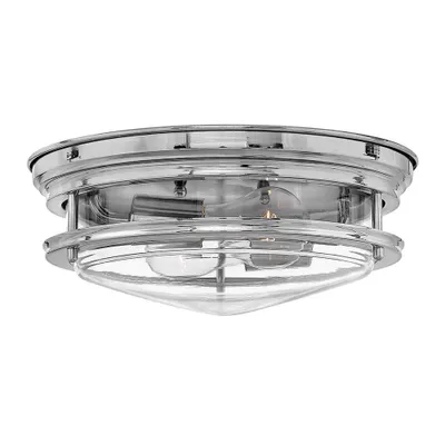 Produktbild von Elstead Hadrian Deckenleuchte E27 2-fach Chrom Klar IP44
