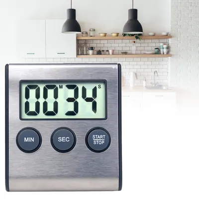 Produktbild von Digitaler Mini-Küchentimer, Wecker, digitaler Kochtimer, tragbarer magnetischer Countdown-Timer für Grillen, Spa, Kochen