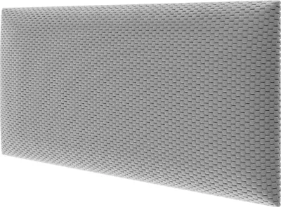 Obrázek produktu pro STEGU Čalouněný panel WALL CUSHION Nástěnný polštářek Postelové čelo froté světle šedý 60x30 cm