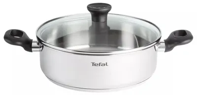 Produktbild von Tefal Duetto Edelstahl-Servierpfanne Topf 24cm für alle Herdarten geeignet