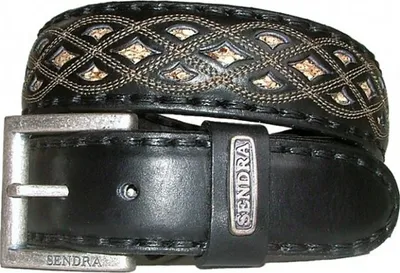 Produktbild von Sendra Gürtel Pythonleder 8680 schwarz