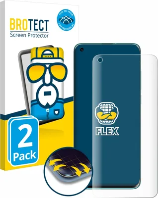 Produktbild von 2x BROTECT Fullscreen Schutzfolie für Xiaomi Mi 10 Displayschutz Folie Fullcover Klar Transparent