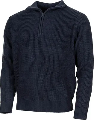 Image de Pull islandais, troyer, bleu, avec fermeture éclair - XL