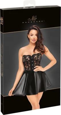 Produktbild von Noir - Trägerloses Corsagenkleid mit Spitzenoberteil