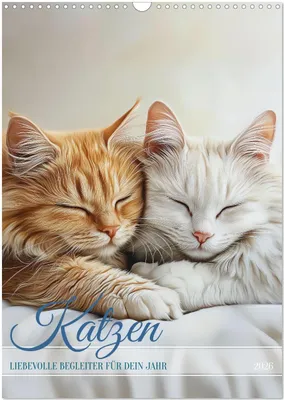 Produktbild von Katzen (Wandkalender 2026 DIN A3 hoch), CALVENDO Monatskalender