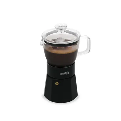 Immagine prodotto di Macchina per espresso, 6 tazze, 0,29 L, acciaio inox, vetro, nero - La Cafetière | Verona