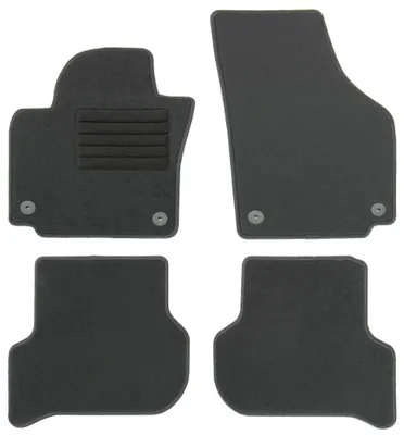 Fußmatten-Set für VW Golf Plus, 04/2009-04/2014, 4-teilig, Schwarz