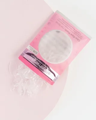 Produktbild von Transparente und flexible Haargummis, 100 Stück