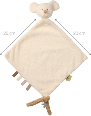 Immagine prodotto di Big Comforter, coperta morbida a forma di topo TEDDY, 35 cm, colore ecru