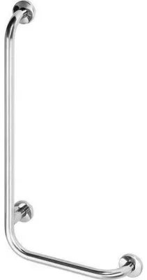 Imagen del producto de Mango para silla de ruedas Bemeta Help, lado izquierdo, 890 mm, acero inoxidable pulido, con tapa