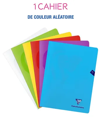 Produktbild von Clairefontaine Heft Mimesys, DIN A4+, 48 Blatt, kariert, farbig sortiert