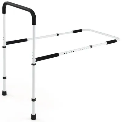 Obrázek produktu pro Zábrana na postel pro seniory JH10017, nosnost 160 kg, 99 x 51 x 115 cm, bílá