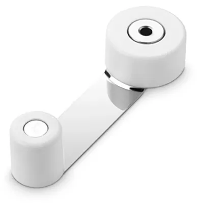 Image de Butée Porte Rotative Blanche Inofix Protection Murale Discrète Et Rotative - Inofix