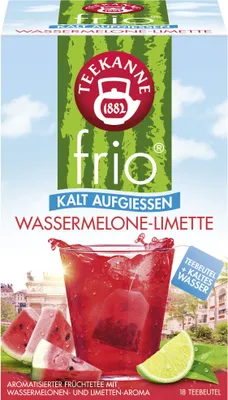 Produktbild von Teekanne frio Wassermelone-Limette 18er