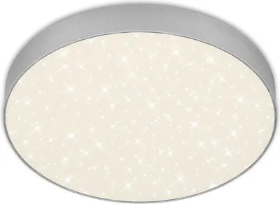 Produktbild von LED Aufbauleuchte Sternenhimmel 4000K 21W silber Metall Ø28,7cm Briloner