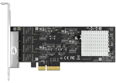 Obrázok produktu pre DeLOCK 89192, Interný, Kábel, PCI Express, Ethernet, 1000 Mbit/s, Čierna, Kovová