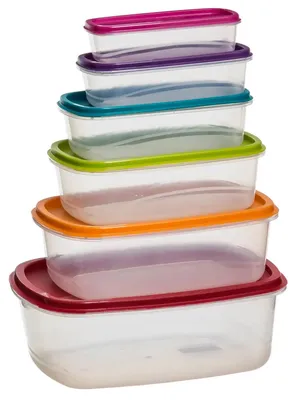 Immagine prodotto di 5five Simply Smart Aufbewahrungsdosen-Set Colors 6-tlg., Kunststoff, Mehrfarbig, 120393