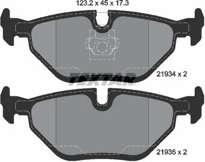 Obrázek produktu pro Bmw Zadní Brzdové Destičky E46 98-/E85 Z4 03-/Rover 75