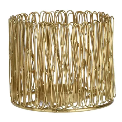 Obrázek produktu pro H&S Decoration Tea Light Holder Metal Gold 10cm x 13 cm glamour dekorace