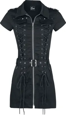 Produktbild von Banned Alternative Kurzes Kleid Damen Mod Dress schwarz S