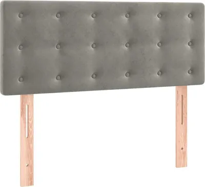 Obrázek produktu pro vidaXL Čelo postele Light Grey 80x5x78/88 cm Velvet