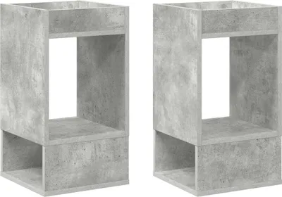 Obrázek produktu pro Odkládací stolek 2 pcs Betonově šedá 30 x 30 x 56 cm