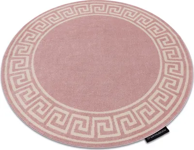 Produktbild von Teppich HAMPTON Grecos Kreis rosa Rosa rund 160 cm