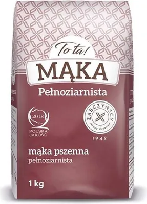 Zdjęcie produktu dla Tota! Mąka Pszenna Pełnoziarnista 1 Kg