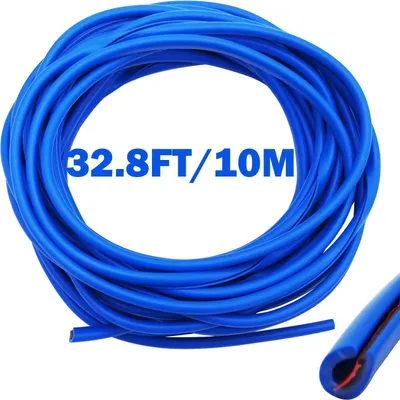 Image de Protection de bordure de porte de voiture, 10 mètres, en forme de U, PVC, bleu