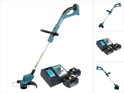 Produktbild von Makita DUR 193 RG Akku Rasentrimmer 18 V 260 mm + 2x Akku 6,0 Ah + Ladegerät