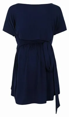 Produktbild von Marineblaues Umstands-Stillkleid „Bellybutton“ für Damen