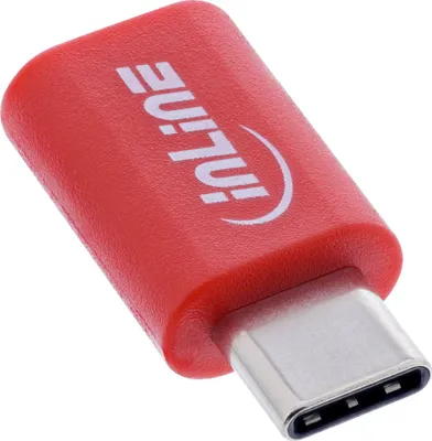 Produktbild von InLine 31650, USB-C, USB-C, Rot