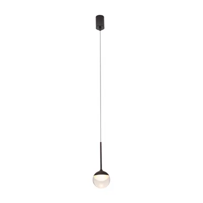 Immagine prodotto di Lampada a sospensione LED ZOOM nera 6W, bianco caldo, 420 lm, metallo, dimensioni: 200x10x10 cm, IP44, Maxlight
