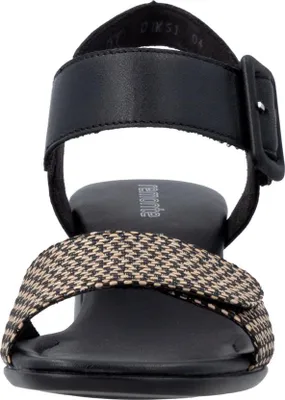 Produktbild von Remonte Damen Sandale Leder Blockabsatz Klettverschluss D1K51, Größe:42 EU, Farbe:Schwarz