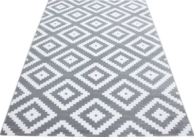Produktbild von Teppich mit feiner Linienstruktur - perfekt für Wohnzimmer, Schlafzimmer oder Büro, Größe: 200 x 290 cm, Farbe: Grau-5