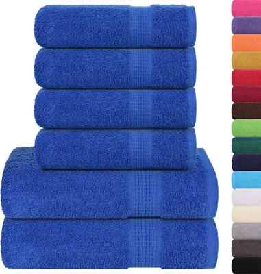 Immagine prodotto di Set di asciugamani 6 pezzi FROGN Blu 360 g/m²