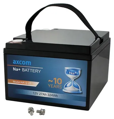 Produktbild von Axcom Natrium Ionen Akku 12V 28Ah mit M5 Kontakte