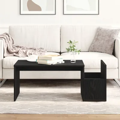 Produktbild von Möbel Couchtisch Schwarz Eiche 90x45x35 cm Holzwerkstoff - Couchtische 862502