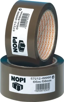 Produktbild von Packband PP 50mm x 66m braun Packung mit 6 Stück