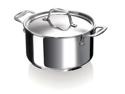 Produktbild von BEKA Chef Casserole with lid, 3,3 l, Edelstahl, Edelstahl, Keramik, Gas, Halogen, Induktion, Versiegelte Platte, Edelstahl, Edelstahl