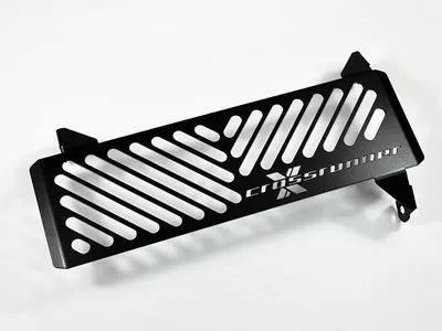 Image de ZIEGER Protège radiateur compatible avec Honda VFR 800 X Crossrunner design supérieur logo noir