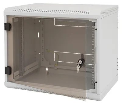 Produktbild von Triton 19" Rack Wall-mount 12U/500 glass door, Wandmontiertes Regal, 30 kg, 23 kg, Grau