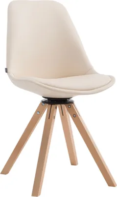 Produktbild von Besucherstuhl HLO-CP19 Drehbar Natura Square  creme