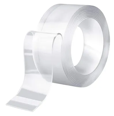 Immagine prodotto di Nastro biadesivo trasparente 30mmx1mmx3m riutilizzabile (gomma acrilica)